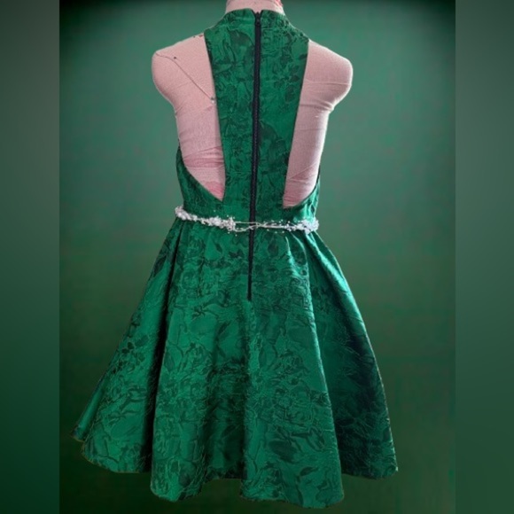 Alice + Olivia Tevin mini dress goes classic damask! Sz 8 - Picture 3 of 5